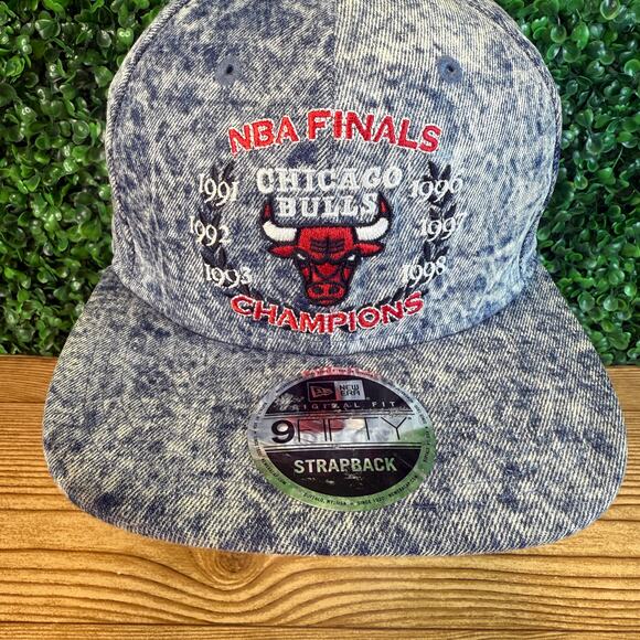 New Era 9Fifty Adult  Chicago Bulls NBA Finals Retro Acid Washed Hat Adjustable - Picture 10 of 11
